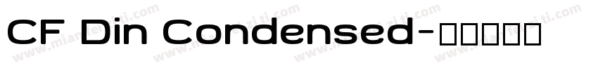 CF Din Condensed字体转换